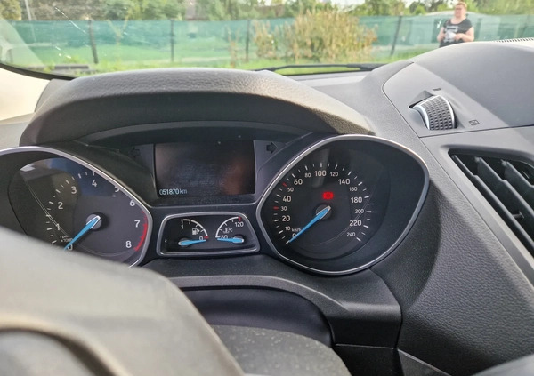 Ford Kuga cena 79500 przebieg: 51900, rok produkcji 2018 z Skoczów małe 172